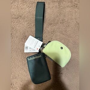 Lululemon Light Green Oval Pouch Wristlet